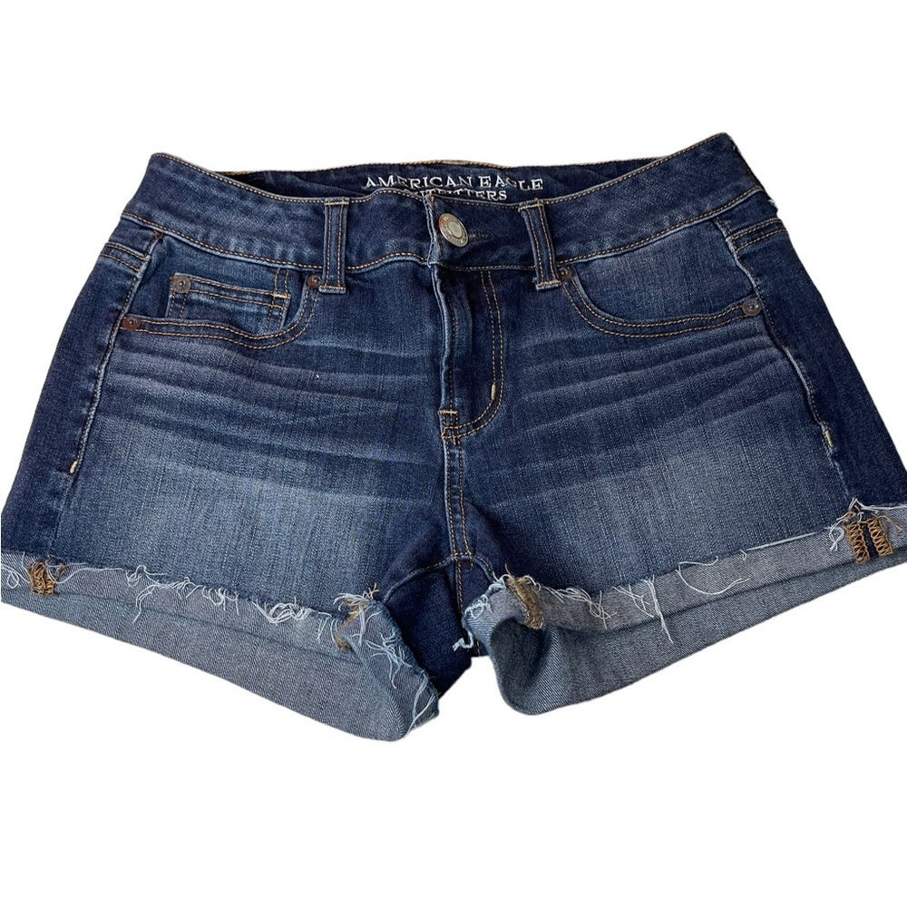 American Eagle Outfitters 360 Super‎ Stretch Shortie Sz 4 BoxBG